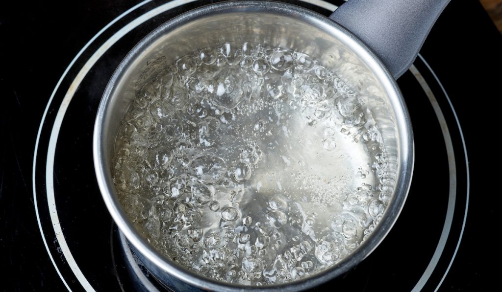 boiling water