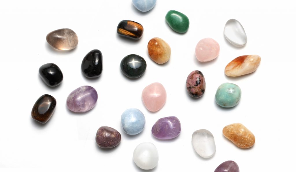 different polished stones